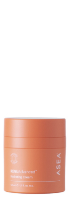 Shop Renu Advanced Skin Care - Healing Tao Australia. Orange tub of Asea hydrating cream on a white background